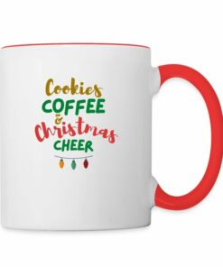 Cookies Coffee Christmas Cheer Contrast Coffee Mug