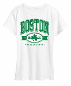Boston Mass Clover Shirt, Gift for her